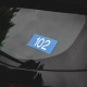 Mietwagen-Ordnungsnummer auf Folie