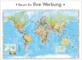 Wandkarte Welt mit Flaggen