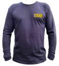 Taxi T-Shirt Langarm - schwarz